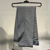 Original single boutique mens business casual pants anti-wrinkle mens pants dark grey 100 lap fit and suit pants man