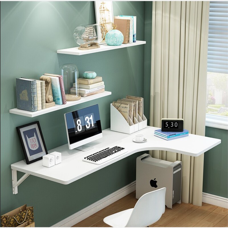 Wall-Mounted Folding Table for Home Use, Corner Wall-Mounted Table, Dining Table, Wall-Mounted Computer Desk, Wall-Mounted Study Table Wall-Mounted Folding Table for Home Use, Corner Wall-Mounted Table, Dining Table, Wall-Mounted Computer Desk, Wall-Mounted Study Table