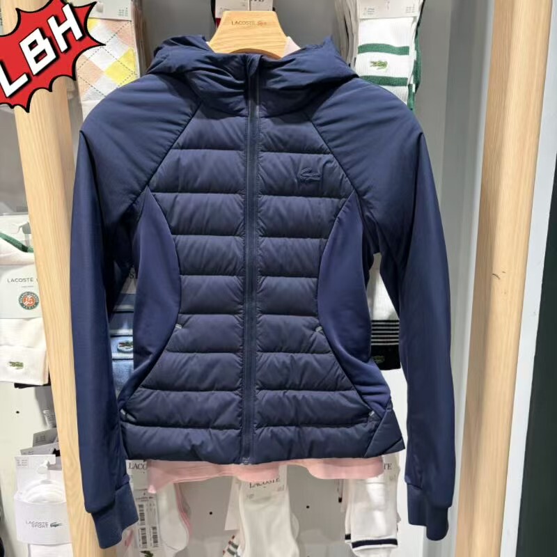 Lacoste French Crocodile 2026 Autumn New Women's Simple and Versatile Tennis down Jacket Af340 Lacoste French Crocodile 2026 Autumn New Women's Simple and Versatile Tennis down Jacket Af340