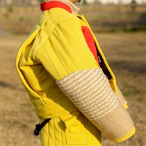 New tear-resistant cloth linen bite bite mouth thickened bite suit RING police dog puff suit suit puff bite coat small Leaf Dog