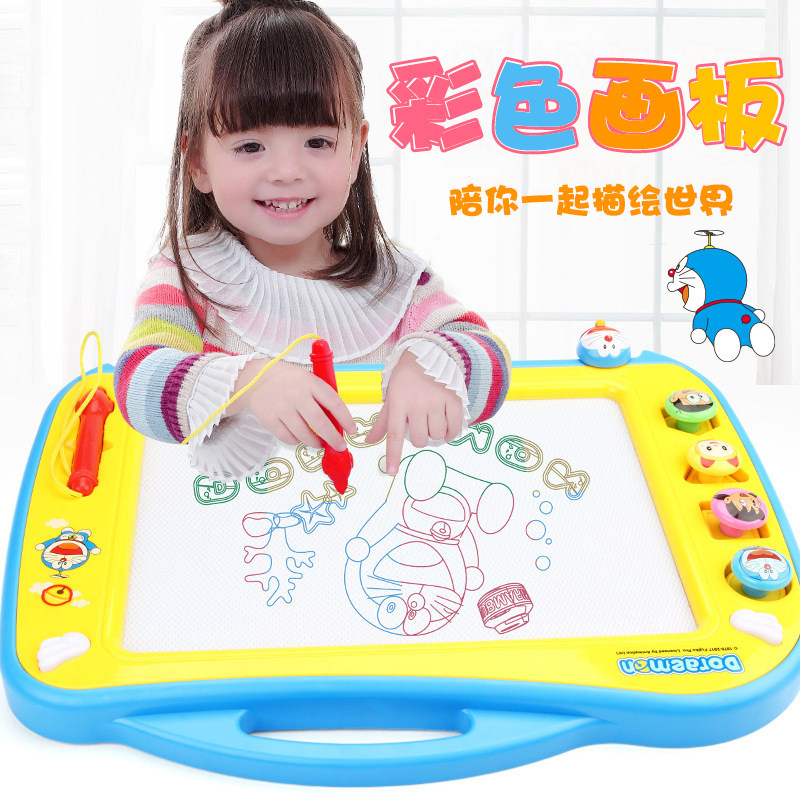Oversize children Magnetic colorful writing boards Doraemon A dream baby graffiti big drawing board Early education Puzzle Toys