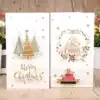 8 Korean creative Elk folding three-dimensional birthday cards with envelopes Christmas Thanksgiving blessing message cards