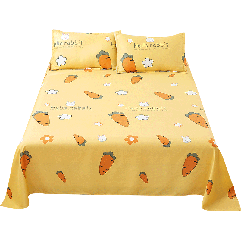 Summer sheets single piece dormitory double bed 1.8m student single 1.5m summer 1.2 sheets non-cotton 100% cotton