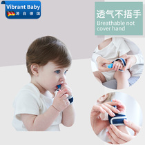 Baby anti-eating hand artifact Childrens eating hand corrector abstain from eating fingers and thumbs cover baby silicone molars small children