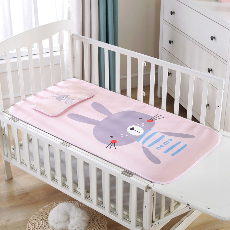 Baby Cool Mat Ice Silk Newborn Children Kindergarten Summer Baby Summer Breathable Nap Cot Soft Mat Cot