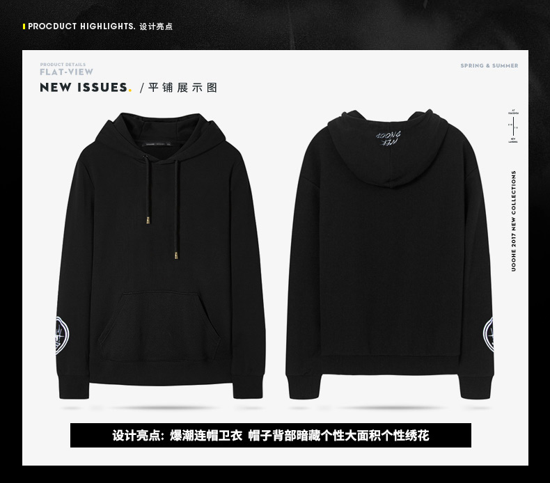 Sweatshirt homme UOOHE - Ref 3129175 Image 9