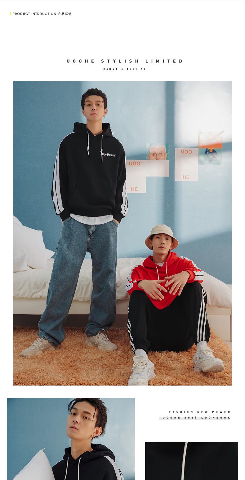 Sweatshirt homme UOOHE - Ref 3128790 Image 9