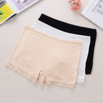 Two safety pants anti-walking light female summer beating underpants woman thin inside wearing sexy lace low waist pure cotton briefs female
