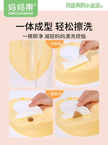 Детский силиконовый водонепроницаемый нагрудник для еды для прикорма, слюнявчик, 12 мес., с карманом