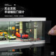 1:64 Scale Illuminated Car Showroom Scene Model Miniature Garage Small Scale Car Model Parking Lot Display Box Ornament