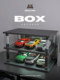 1:24 Scale Car Model Display Stand Parking Lot Simulation Garage Model Toy Dustproof Storage Box Ornament Collection