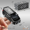 1:64 Lexus Lm300H Mpv Business Car Alloy Small Scale Car Model Shock Absorber Collectible Ornament