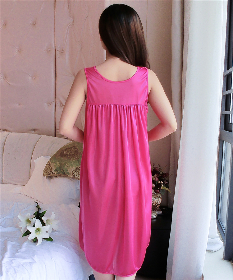 Mùa hè nightdress nữ phần mỏng băng lụa sling váy dài kích thước lớn £ 200 sexy cám dỗ Hàn Quốc đồ ngủ của phụ nữ dịch vụ nhà