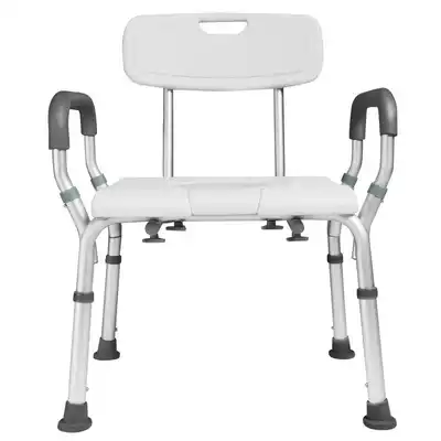 Pregnant women non-slip shower chair for people with physical and mental disabilities, multi-function adjustable elderly bath stool toilet chair