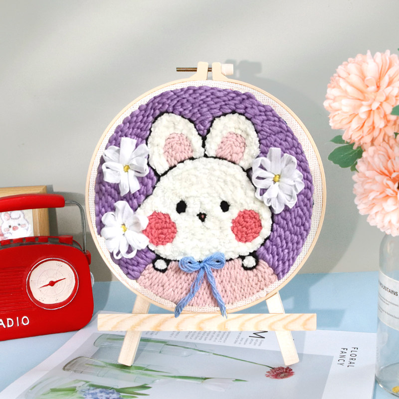 Children's children's children hand-made diy creative poke embroidery toy material bag birthday gift