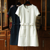 One dress will be able to make you goddess temperament short sleeves a thin belt to collect waist and dress women