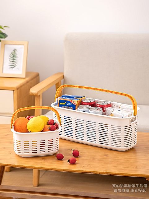 Mini Basket Memory Storage Basket Handheld Snacks Toys Multi-function Storage Basket Bath Hollow Plastic Mesh Basket