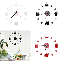 Coffee casual diy acrylic wall stickers wall clock diameter 40cm