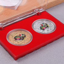 Golden Pig Nafu commemorative coin one gold and one silver double