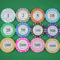 Crown Texas Poker Chip Coin Chamber Mahjong Chip Tokens Baccarat Point Rewards Chip Piece