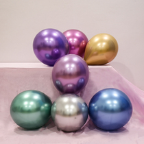 Metallic color balloon decoration Birthday party creative scene thickened shaking sound balloon Wedding celebration romantic decoration supplies