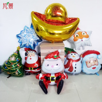 Christmas venue decoration aluminum film balloon Santa Claus snowman bar Christmas tree decoration balloon evening arrangement