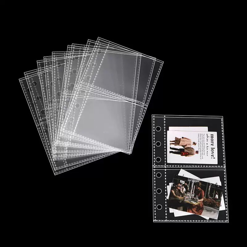 M5/A7/A6/A5 Multi-Size Transparent Loose-Leaf Storage Bags for Storing Polaroid Photo Materials M5/A7/A6/A5 Multi-Size Transparent Loose-Leaf Storage Bags for Storing Polaroid Photo Materials