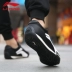Giày nam Li Ning giày thường 2018 mùa đông mới forget giày retro giày mùa thu da đen giày the thao nữ giá rẻ Dép / giày thường