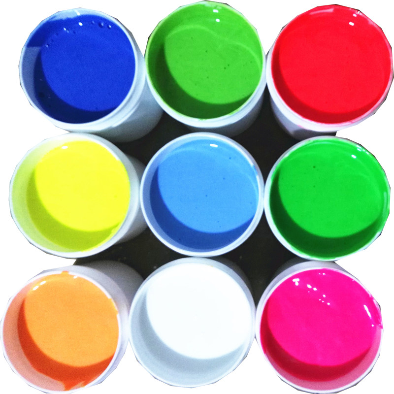 Fluorescent pigment paint fluorescent powder paint UV fluorescent paint purple light mural color hand-painted paint 12 colors