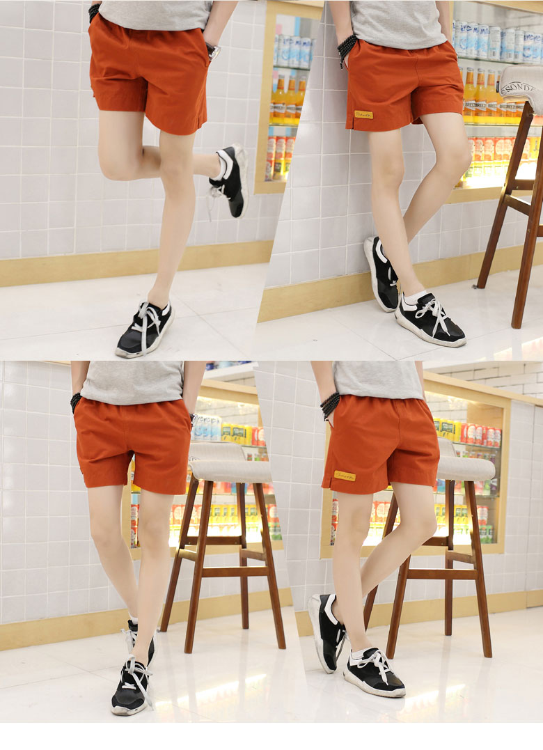 Mùa hè nam chạy thể dục quần short nam cotton giản dị kẹo màu hoang dã quần ba quần lỏng lẻo quần short nam