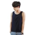 Áo vest thể thao nam tươi nhỏ cotton Kiểu dáng áo thun không tay đáy biển thương hiệu mùa hè áo trắng đi biển - Áo vest cotton áo khoác ba lỗ nam Áo vest cotton