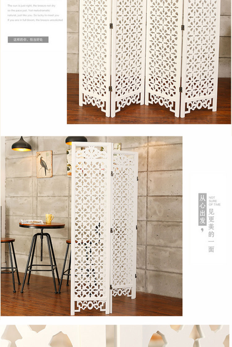 Vách ngăn phòng khách bằng gỗ chạm khắc tấm màn hình nhà hàng hiên đơn giản di động hai mặt tường lưới đơn giản gấp màn hình - Màn hình / Cửa sổ mẫu vách ngăn phòng khách và bếp bằng gỗ