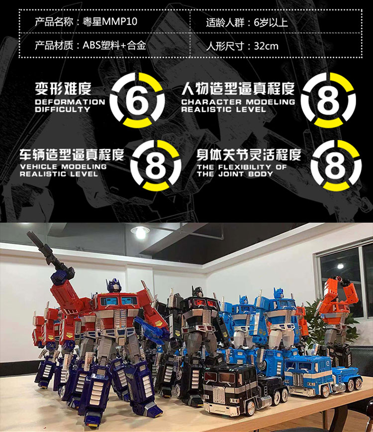 Yuexing biến dạng đồ chơi King Kong 5 biến dạng robot MPP10 mô hình hợp kim qingtian mmp10 cột đầu phẳng - Gundam / Mech Model / Robot / Transformers mô hình gundam rẻ