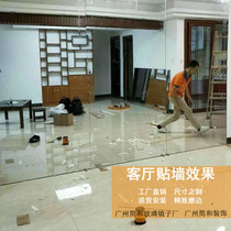 Pattern-wall dresser mirror dance yoga auditionmirror installation of custom door cabinet mirror in Guangzhou