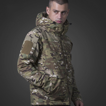 Winter outdoor suit mens three-in-one waterproof fireworks windbreaker plus velvet thickened warm camouflage tactical jacket