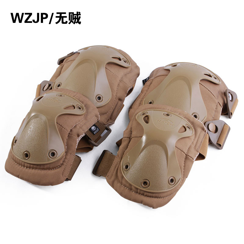 WZJP thief-free 9mm transformers high flexible ultra-fast take-off tactical protective gear outdoor sports knee and elbow pads