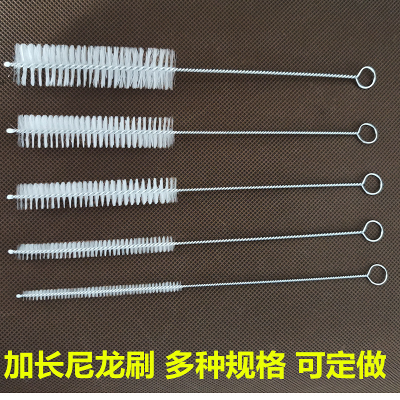 实验试管清洁尼龙刷 长毛管道清尘刷子家用 圆孔刷直径0.2cm