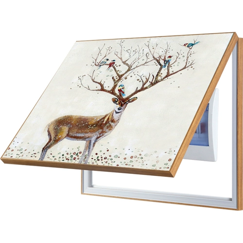 Мощный счетчик коробка декоративная распределительная картина Бесплатная удара по висящей живописи современная гостиная слабая электрическая коробка Электрическая ворота общего переключателя для покрытия картины