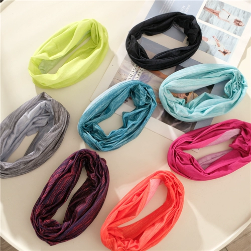 Дорожный шарф-платок, шарф, повязка на голову, защита от солнца, 8 цветов