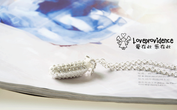 Promotion Korean version of fine peanut pearl pea pods pod water drill wool coat chain long version necklace to send girlfriend wife gift