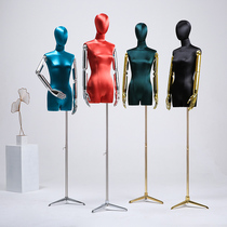 High-end Silk Satin Model Props Womens Clothing Shop Half Full Body Model Shelf Shop Window People Desk Clothing Shop Display Show Dummy
