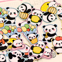 Cute animal panda dog firewood dog sticker girl heart children cartoon hand account material Japanese decoration small stickers