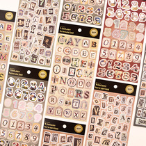 English alphanumeric stickers hand account album material childrens kindergarten picture early education reward decoration stickers