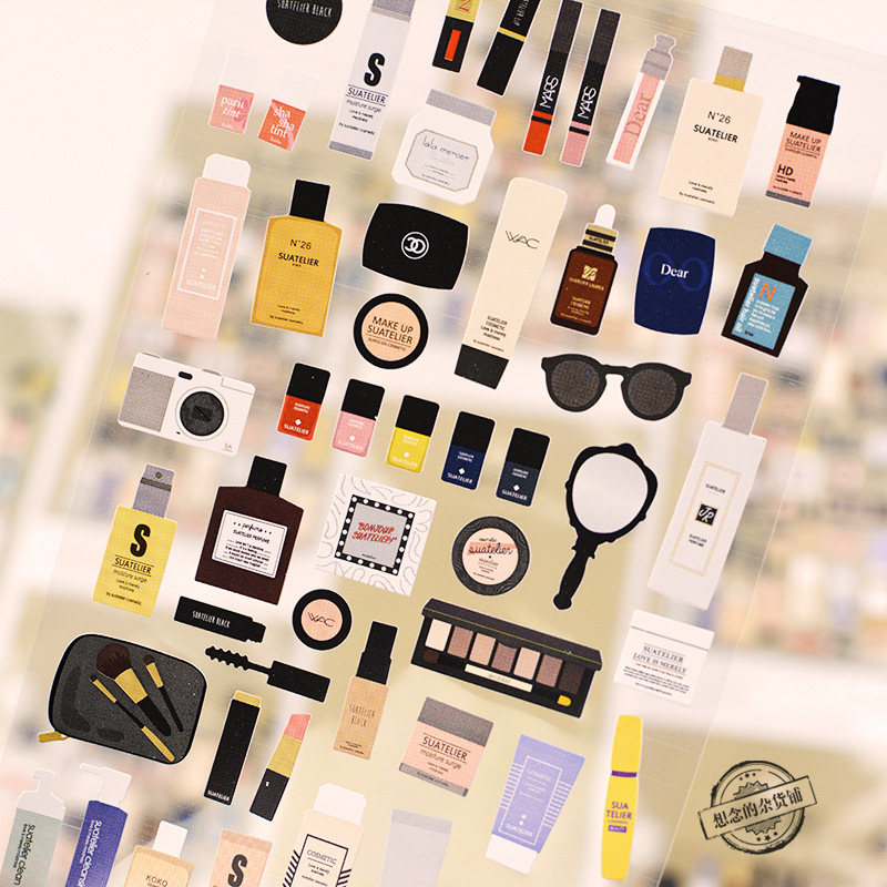 South Korea Sonia Sticker Cosmetics Teenage Girl Hearts Ledger and Cute Phone Waterproof Decoration Sticker