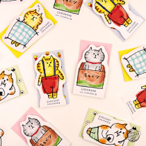 Note book with you carry a cute cat little book can be torn and non-sticky student words Office note stationery