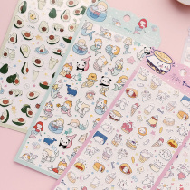 Cat autumn firewood dog avocado unicorn sea lion mermaid cartoon animal sticker waterproof mobile phone sticker