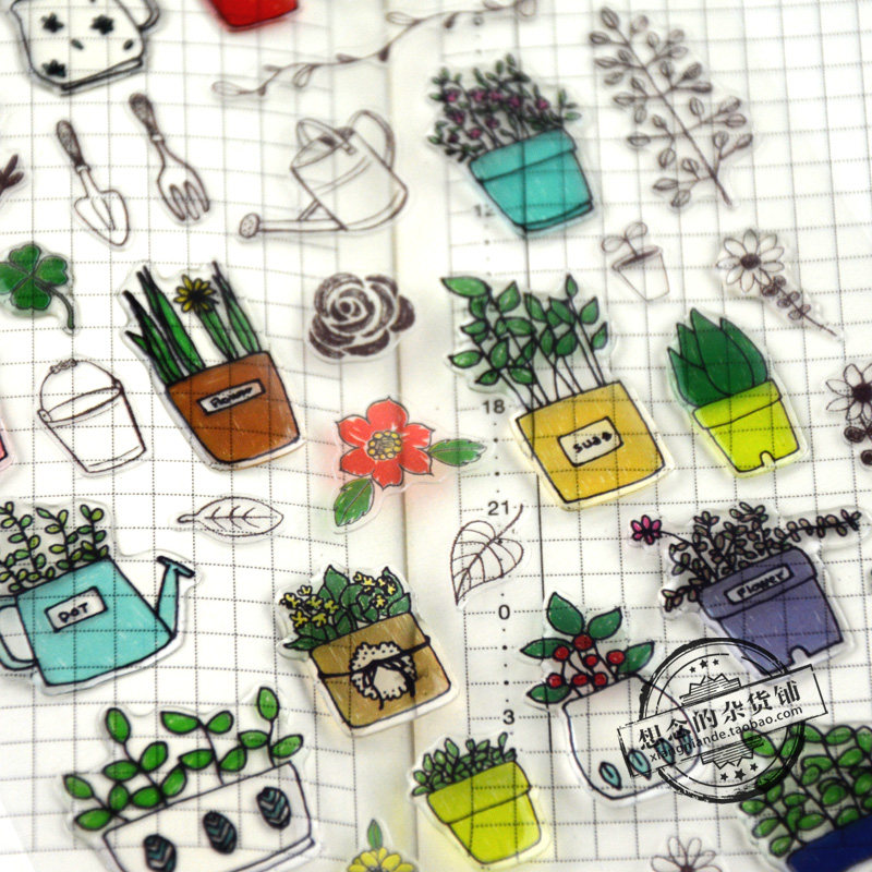 South Korea sonia stickers flower Logitech keyboard hand account material small cute mobile phone decoration stickers