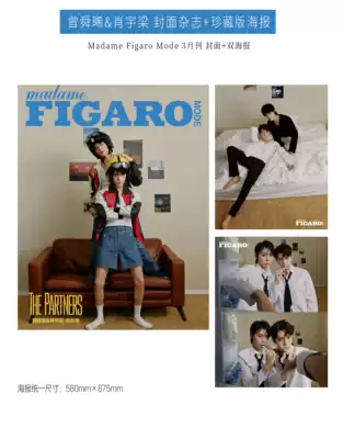 Spot Figaro Xiao Yuliang Zeng Shunxi cover inside page 16p give official poster 2 poster) included in the sales madame Figaro Mode fee