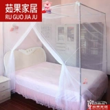 Старый стиль комаров сеть без кронштейна традиционная одноверенная домохозяйство 1,8 млн. Кровать 1,5 м квадратная крыша Простая двойная обычная палатка палатка