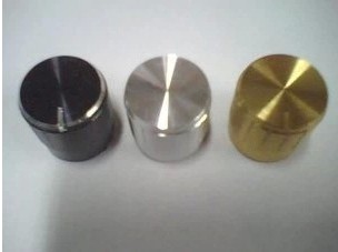 Metal silver color yellow black aluminum alloy knob cap power amplifier volume potentiometers knob 15x17 can be matched with flower shaft